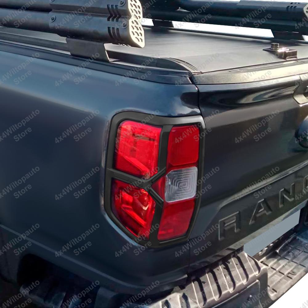 ABS Tail Lights Cover Surrounds Trim For Ford Ranger T9 Wildtrak 2025-ON Sport XLT XLS XL Rear Lamp Hoods Car Accessories