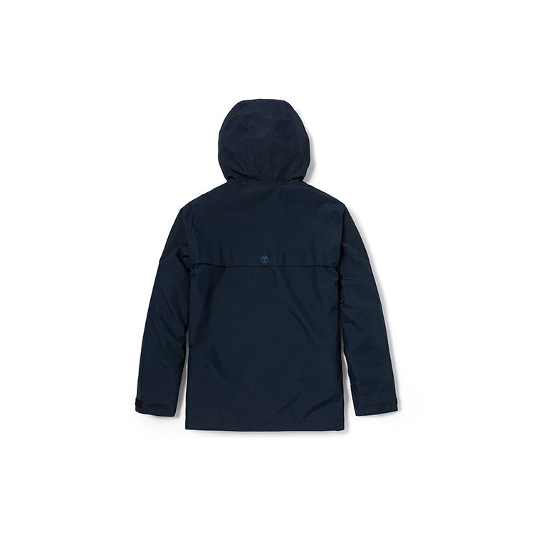 Timberland Drei-in-Eins Kapuzenjacke Locker Lässig Outdoor Wandern Wasserdichte Jacke Herrenjacke Tief-Saphirblau A696H-433