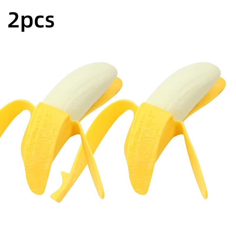 Cute Banana Squishy Stress Balls Squeeze Toy Creative Simulation Fruit Soft Fidget Toy Asmr Sensory Anti Stress Toys For Adults