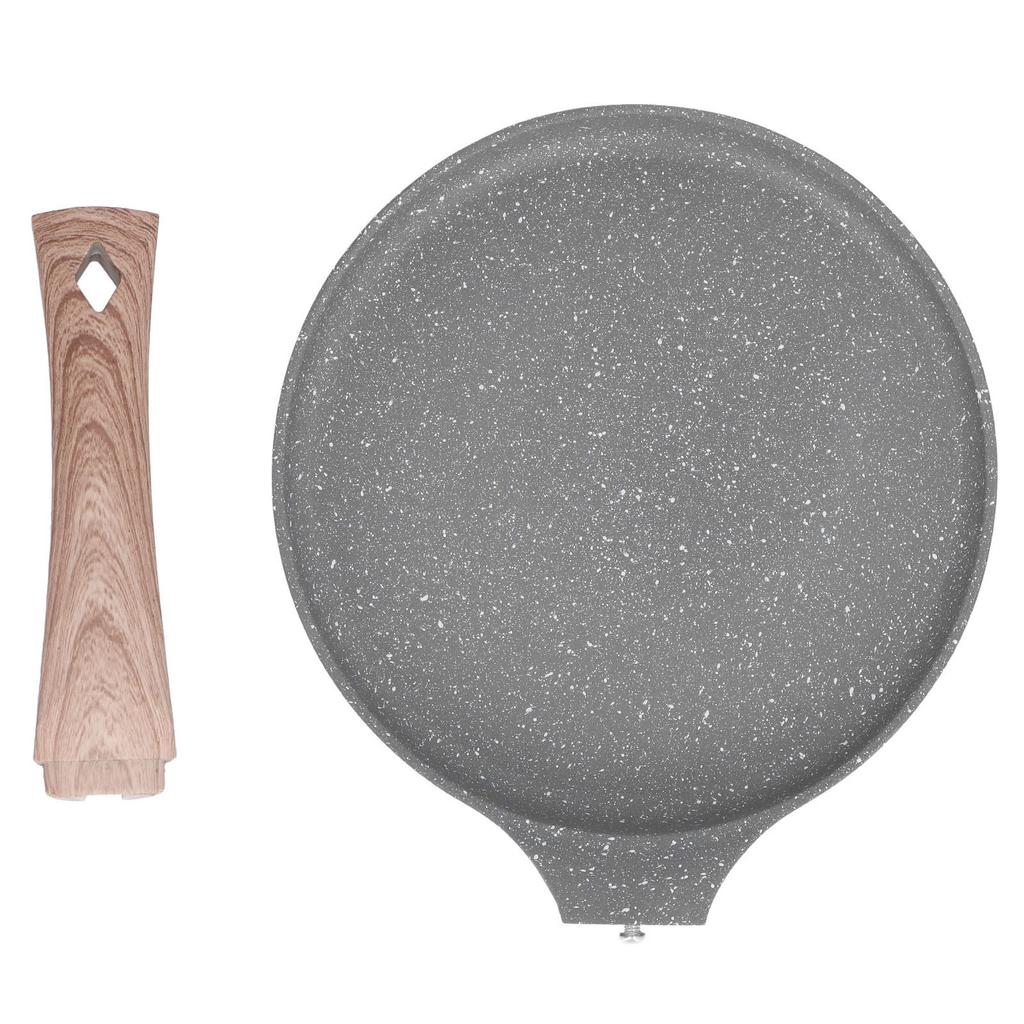 Frying Pan with Magnetic Base Rapid Heat Conduction Prevents Stick Aluminium Alloy Pancake Pan for
