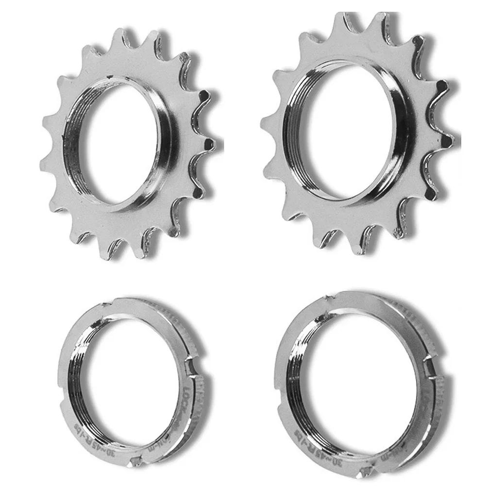 Fixed Gear Fahrrad Freilauf Ritzel Nabe Verriegelung 1 Gang Fixie Fahrrad Gewinde Lockringe 13T 14T 15T 16T 17T 18T
