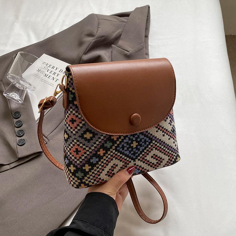Ethnic Style Sub Bag for Women Mobile Phone Crossbody Bag for Women Shoulder Bag