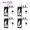 1-5PCS Ghost Bookshelf Lantern Vintage Mini Reading Lamp Resin Hanging Shelf Light for Library Cozy Halloween Display