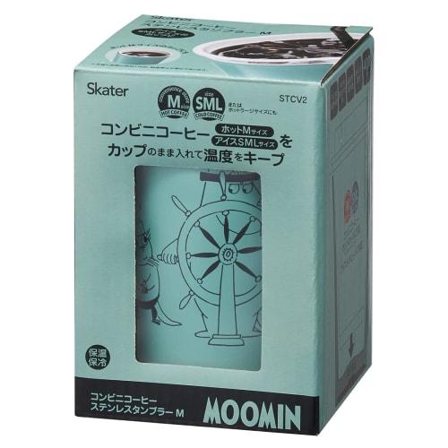 Skater Insulated Stainless Steel Tumbler for Convenience Store Coffee, 400ml, Medium, Moomin Design, STCV2-A