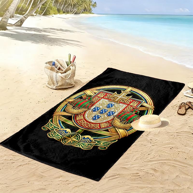 Royal Heraldry Celtic Artistry beach towel beach Beach towel for vacation photos swim seaside quick-drying swim towel Outdoor picnic beach mat beach