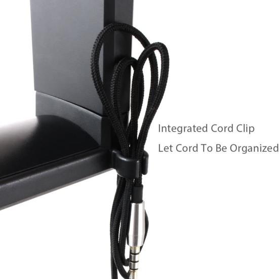 360 Derece Dönebilen Kulaklık Standı Düşmeye Karşı Tasarım Oyun Kontrolcüsü Kulaklık Standı Saklama Rafı Kalınlaştırılmış Silikon Pedli