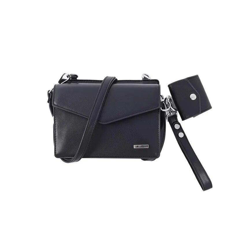 Malá čtvercová taška přes rameno pro muže, crossbody taška, luxusní cestovní taška, nikový design, japonský styl, moderní