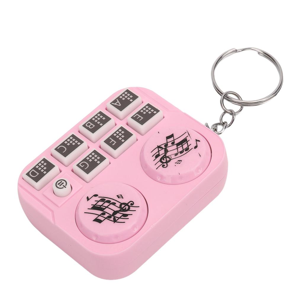 Keychain Colorful Lights DJ Disc Player Design Automatic Play and Self Press Mode Portable DJ Keyring
