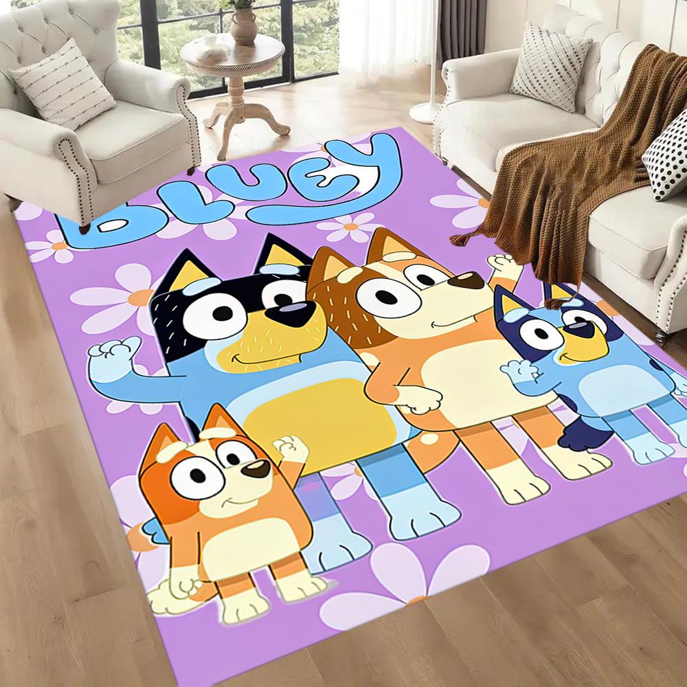 I tappeti quadrati Bluey Family Adventure sono un'ottima scelta per soggiorni, camere da letto, decorazioni per la casa e come regali.