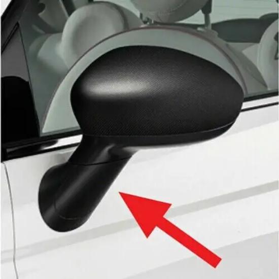 For Fiat 500 2007 To 2024 Wing Mirror Arm Stem Cover Stem Cap Left & Right Replacement Parts left