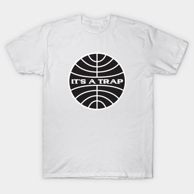 T-shirt Femme C'est un Piège Ackbar Imprimé Harajuku T-shirt Kawaii Été Manches Courtes T-shirt Femme Haut Tee