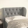 VidaXL Headboard with Ears Light Grey 83x23x78-88 Cm Velvet3117510