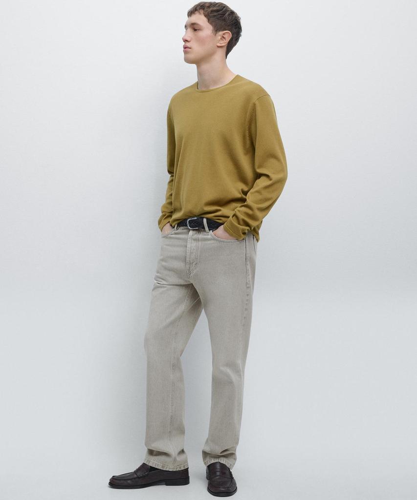 Masimodutti Cotton Round Neck Knit Sweater