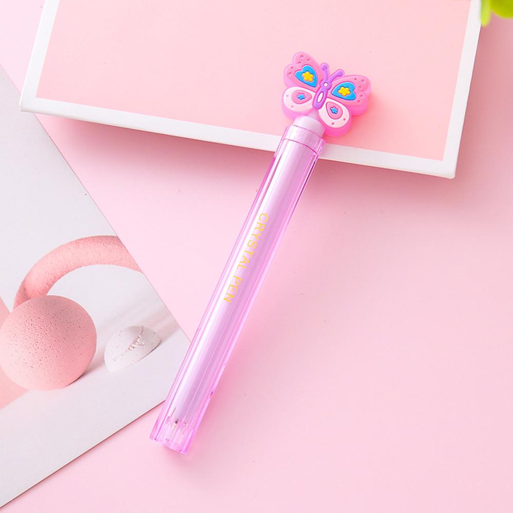 

1 шт. канцелярские принадлежности милые кавайные бабочки гелевая ручка красивые школьные канцелярские принадлежности подарок Ink Color:Black