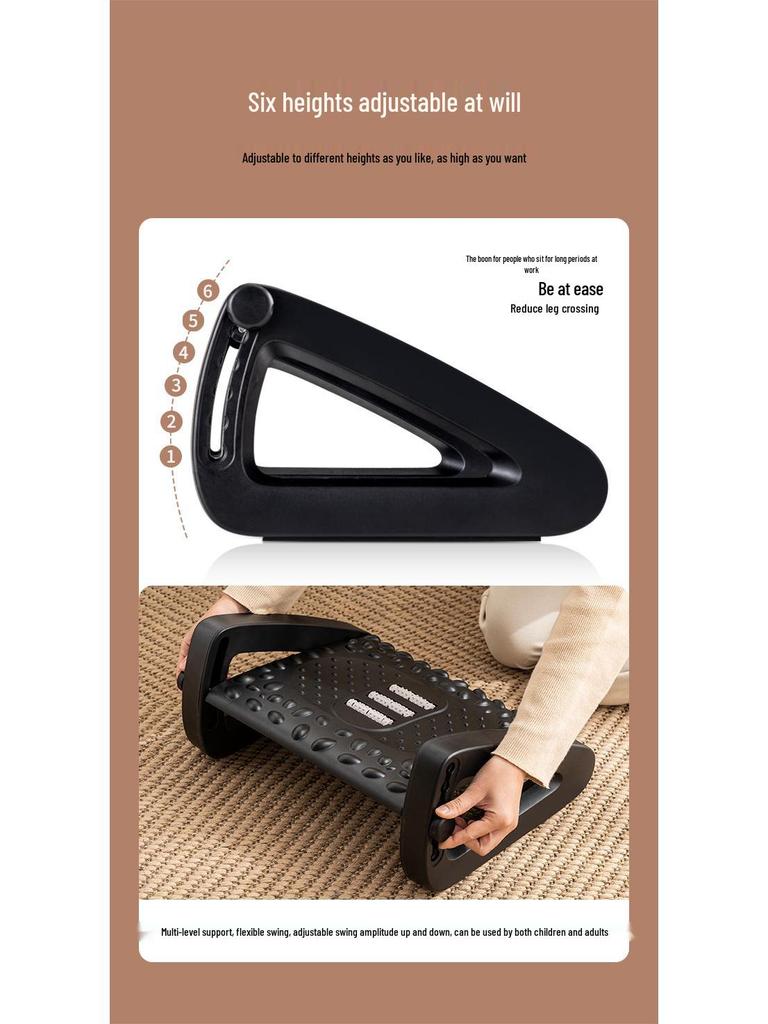 Ergonomic Footrest Stool for Home and Office