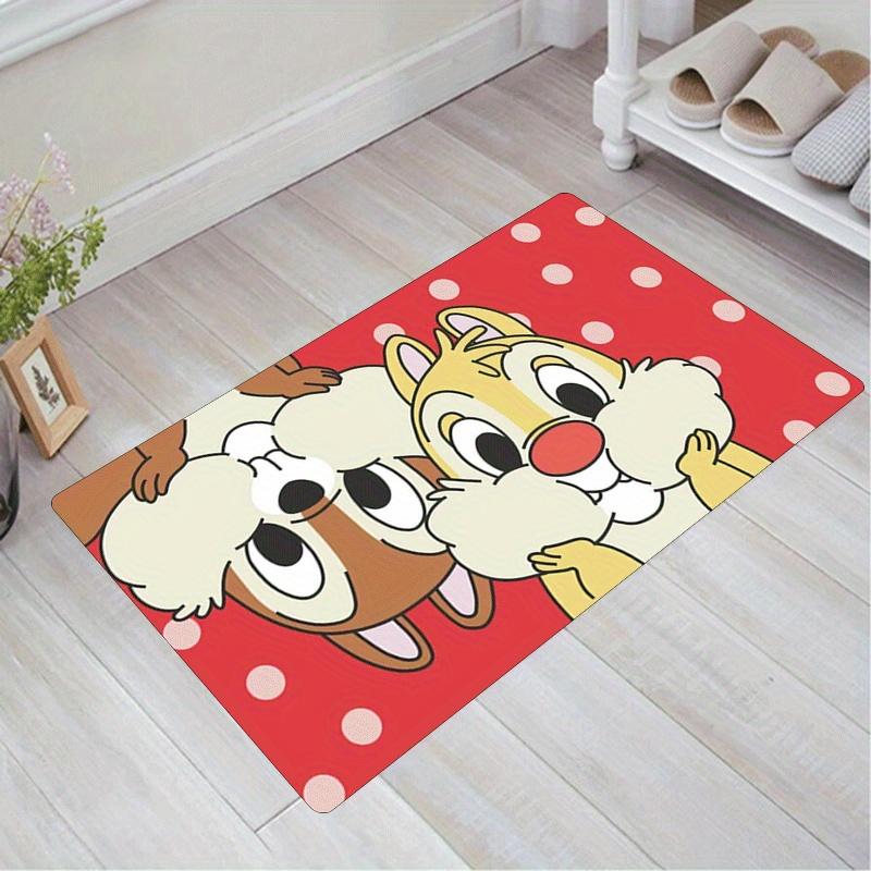 

1pc Chip and Dale Pattern Area Rug Soft Flannel Floor Mat for Living Room,Office,Bedroom and Carpet 60cm by 90cm