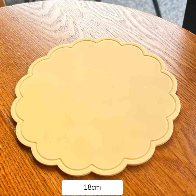 Silicone Coasters Flower Heat Insulation Antiskid Drink Cup Mats Waterproof Pot Bowl Pad Table Protector Drinkware Decoration