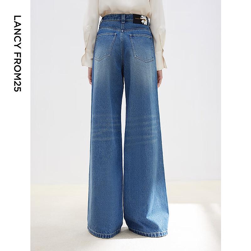 Langzi Premium High-Waisted Wide-Leg Flare Jeans