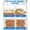 Pack Of 20 Heavy Duty Stainless Steel Picture Hangers For Drywall Reusable Wall Hook Claws for Photo Poster Painting
