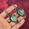 Amazonite Earring Copper Wire Wrapped Gemstone Earrings Copper Jewelry Handmade Earrings Wire Wrap Jewelry Birthstone Earrings Wedding Gifts