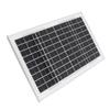 Solarmodul 10W Vorbohrung Monokristallin Wasserdicht 18V Outdoor-Solarmodul für Inselnetzbeleuchtung