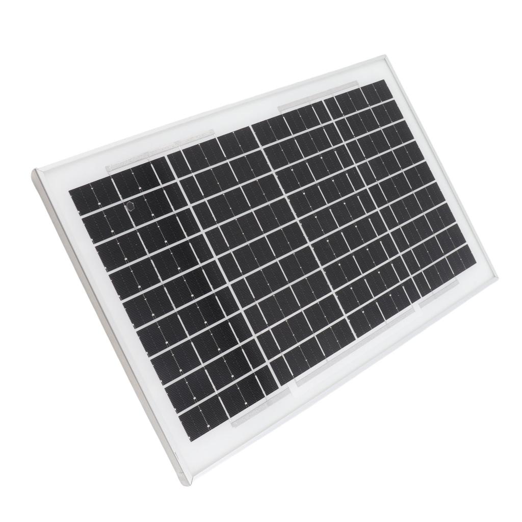 Solarmodul 10W Vorbohrung Monokristallin Wasserdicht 18V Outdoor-Solarmodul für Inselnetzbeleuchtung