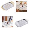 Serving Tray Jewelry Display Cake Stand Stainless Steel Decor Ornament Dinner Tray for Weddings Parties Dinner Household Holiday