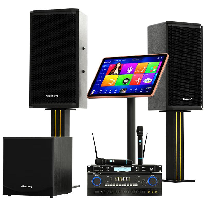 QIASHENG K105 Professional Karaoke Speaker System CN plug (adapter included) (CN version)