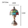 7 Styles Miniature LED Golden Light Mini Ceiling Lamp Chandelier  Doll House Accessories