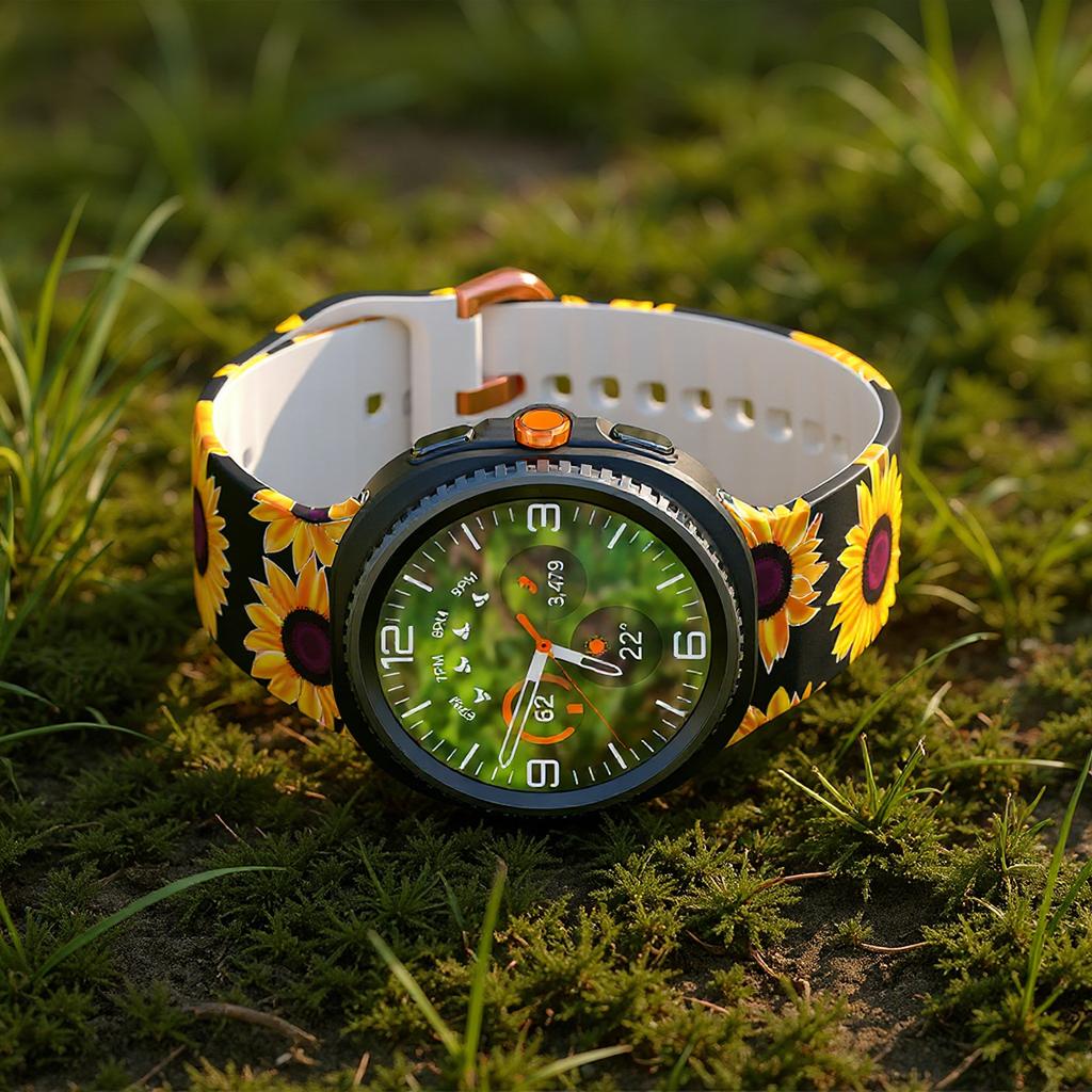 Printing Silicone Strap for Samsung Galaxy Watch 8 40mm 44mm/8 Classic 46mm Men Women Silicone Sport Strap For Galaxy Watch7 Ultra 47mm 2025 Wristband