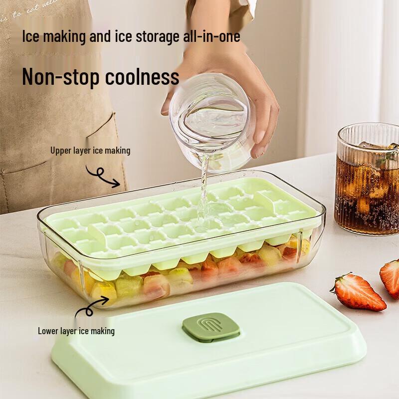 Debo Quick Release 32-Grid Ice Cube Tray Set