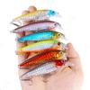9CM 10G 6No. Hook Minnow Lua Bait Set Floating Water Fake Bait Long Casting Noise Model Wild Fishing Freshwater Red Tail Special