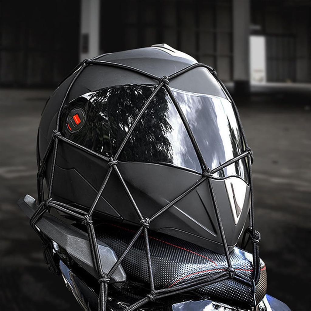 Touring Net, Bike Net, Elastic Adjustment, Hook Included, Prevents Cargo Collapse, Easy To Use,