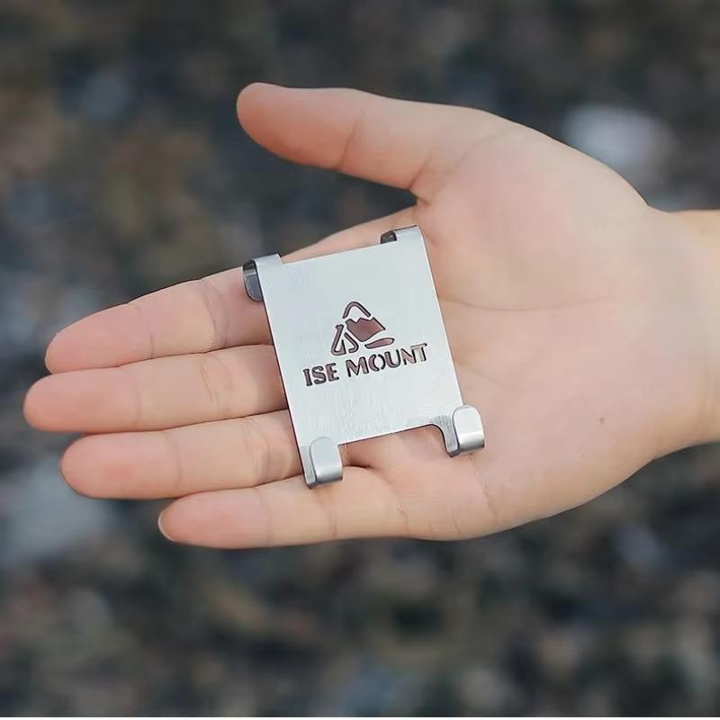 Outdoor Gas Tank Hooks - Thickened Stainless Steel Hanging Clips for Camping Table Fuel Canisters, Heavy Duty Mounting Hardware