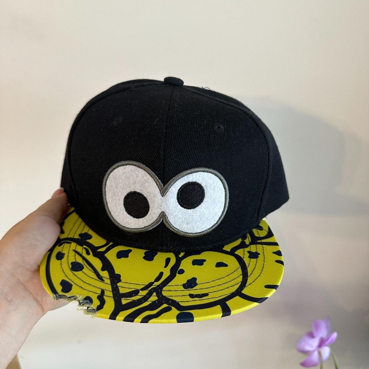 Flat brim chipped cap Snack baseball cap Personalized adult sunshade sports hat Female baseball cap L
