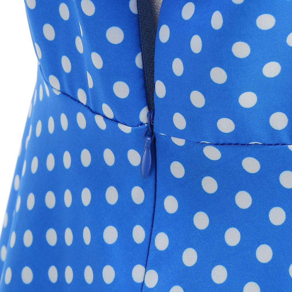 Women's Fashion Polka Dot Short Sleeve Dress
