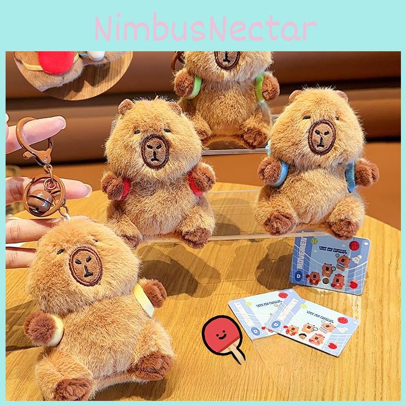 Tennis Jinnew Table Badminton Tennis Backpack Capybara Plush Pendant Keychain