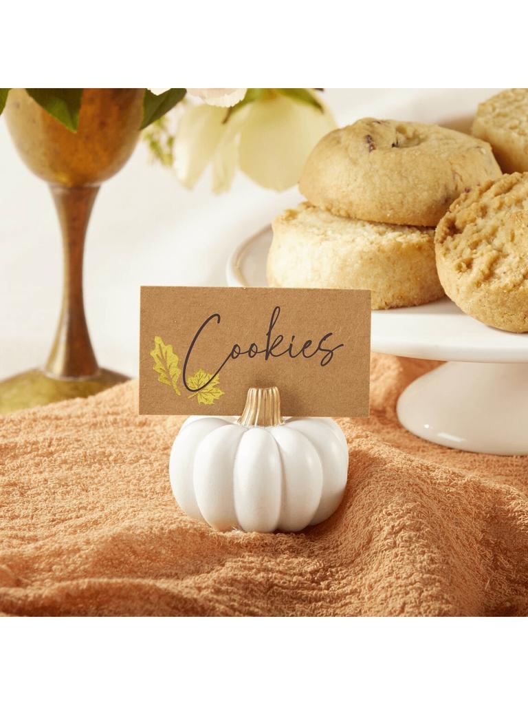 Halloween Table Decorations Pumpkin Place Card Holders Fall Table Decor Cute Pumpkin Table Name Holders Harvest Party Supplies