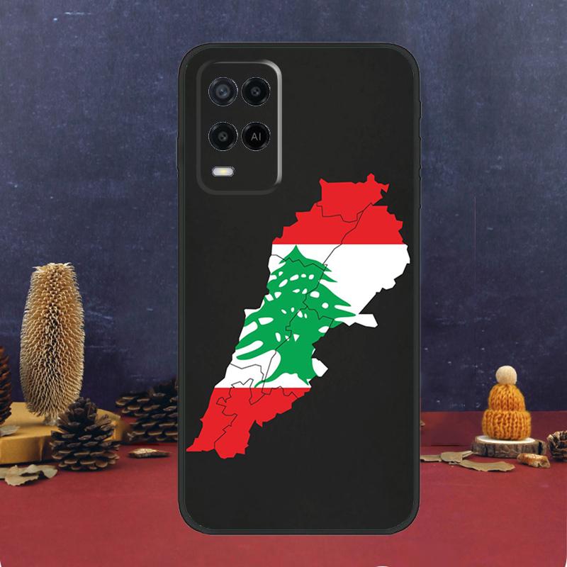 Lebanon Flag Map Case For Oppo A80 A60 A40 A78 A98 A58 A38 A18 A54 A74 A94 A96 A76 A16 A15 A17 A57 A5 A6 Pro