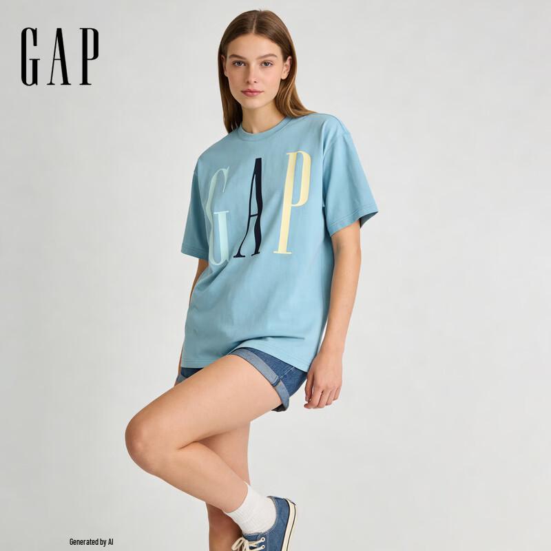 

GAP Unisex Color-block Logo T-shirt 170/92A