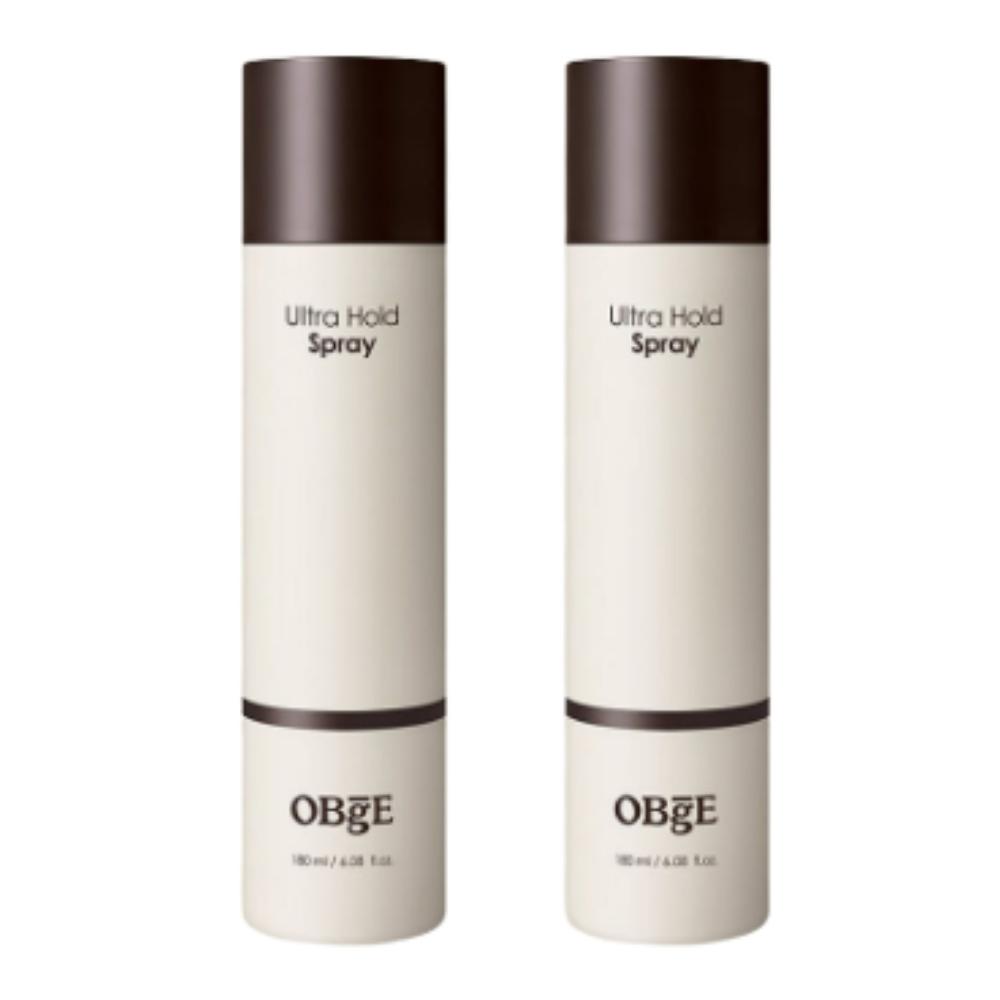 OBGE Ultra Hold Hair Spray 180ml Duo Set (2 Items) | Long-Lasting Strong Fixative for Men s Hair Styling