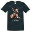 Jimi Hendrix Ritratto ad Acquerello Musica Rock Chitarrista Maglietta Tee