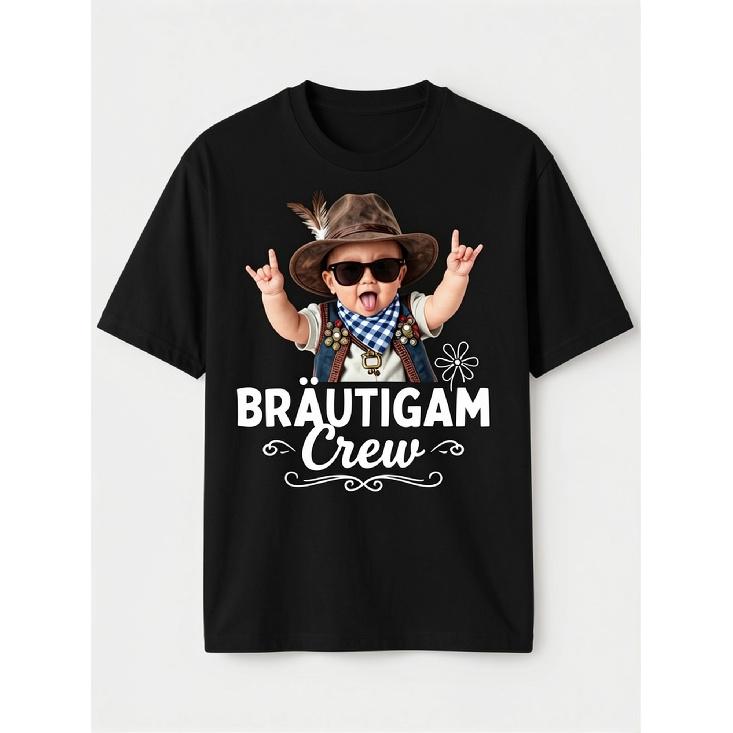 Men's & Women's Bachelor Party T-Shirt - JGA Print Round Neck Basic Tee Suitable for Stag Do, Wedding Events, Casual Wear - Year-Round Comfortable