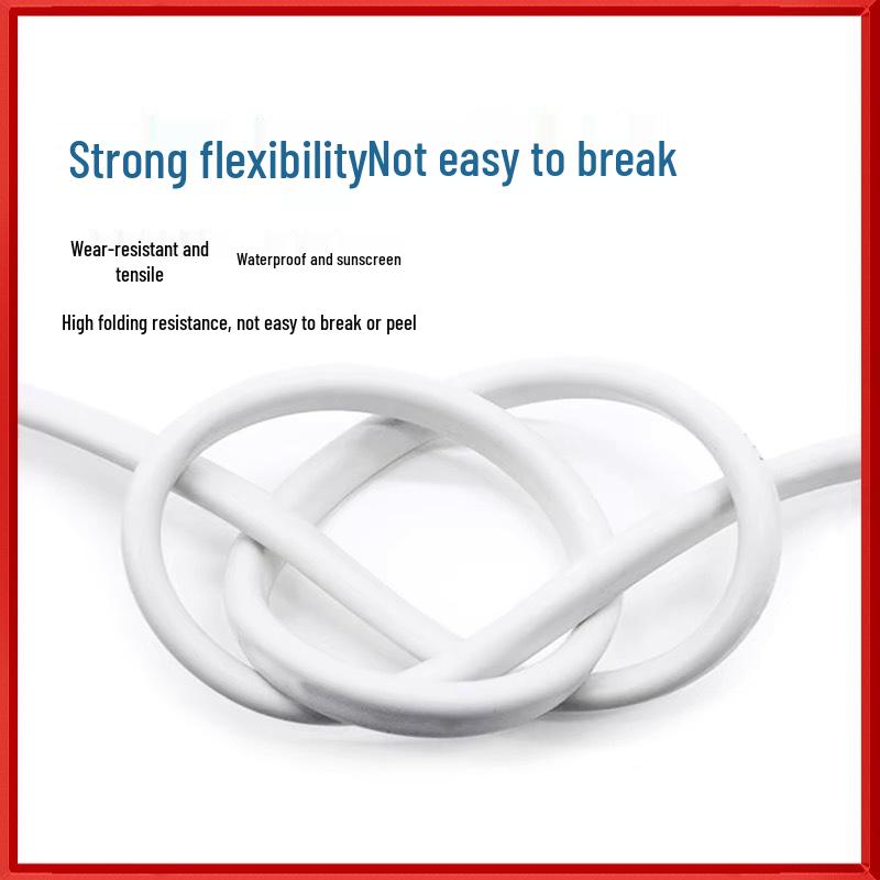 White Flat Sheathed RVVB Copper-Clad Aluminum Wire: 2-Core, 1.5/2.5/4/6 Sqmm Household Soft Electric Cable