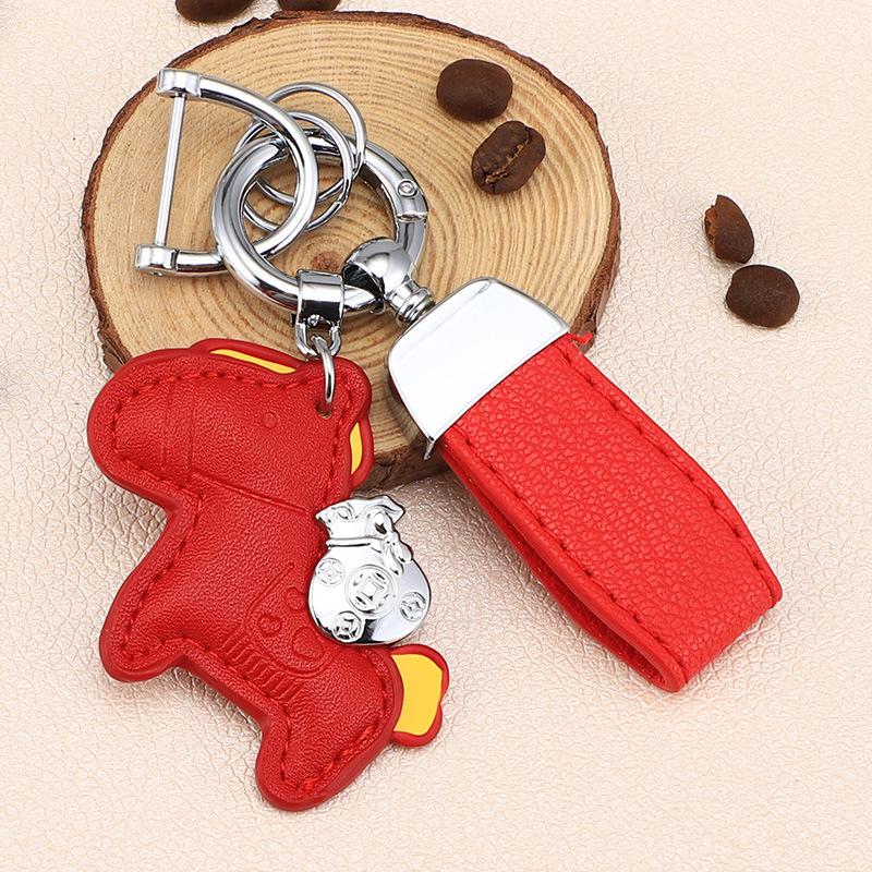 2026 Luxury Leather Car Keychain: Trendy, Creative, High-End Gift for Couples