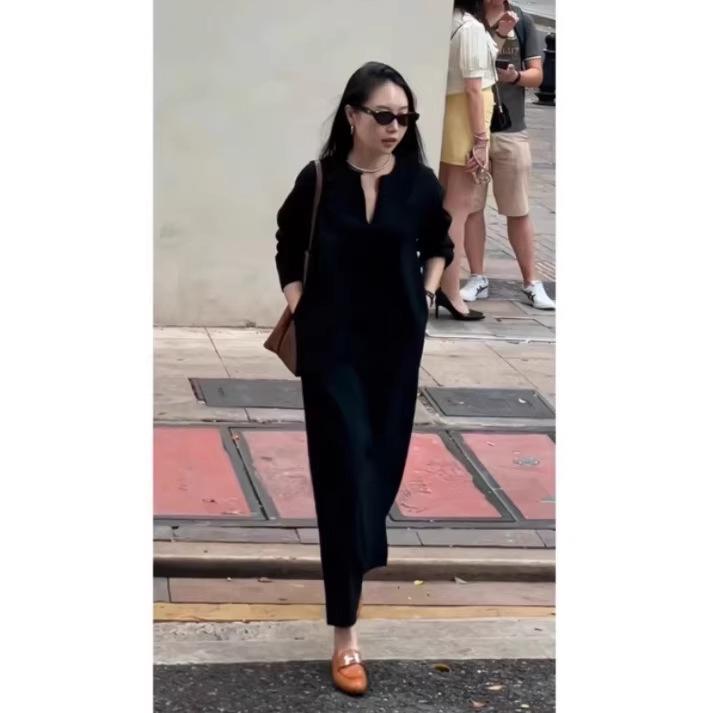 Hepburn Style Black Dress - Women s Autumn/Winter 2026 Collection Medium чёрный