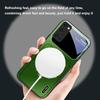 Silver circle apple icon For Samsung S25 S25 Edge S25Ultra S8 9 10 20 S21 Pro 22 Plus S23 FE S24 Ultra Magsafe Glass Phone Case