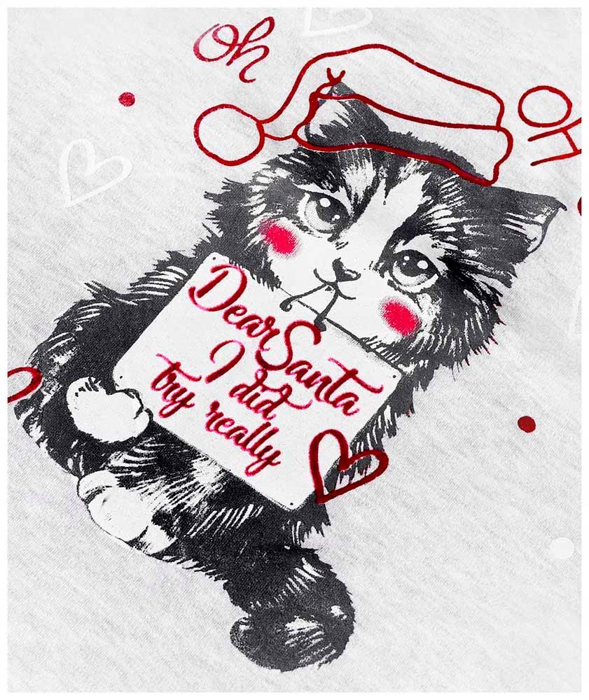 Infiore Women's Long Sleeve Pajamas 65.0601 Cat