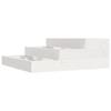 VidaXL Jardinière Blanc 78x78x27 cm Bois massif de pin 823907