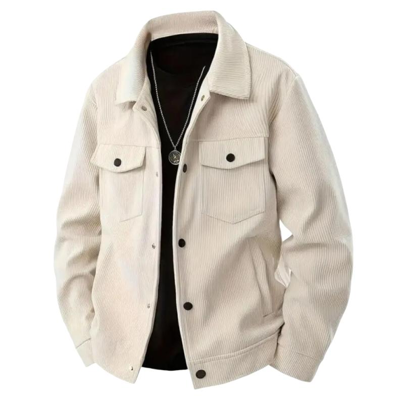 2026 Spring Autumn Men Corduroy Jacket Men Casual Fashion Workwear Shirt Man Business Casual Top Male Soild Color Outerwear